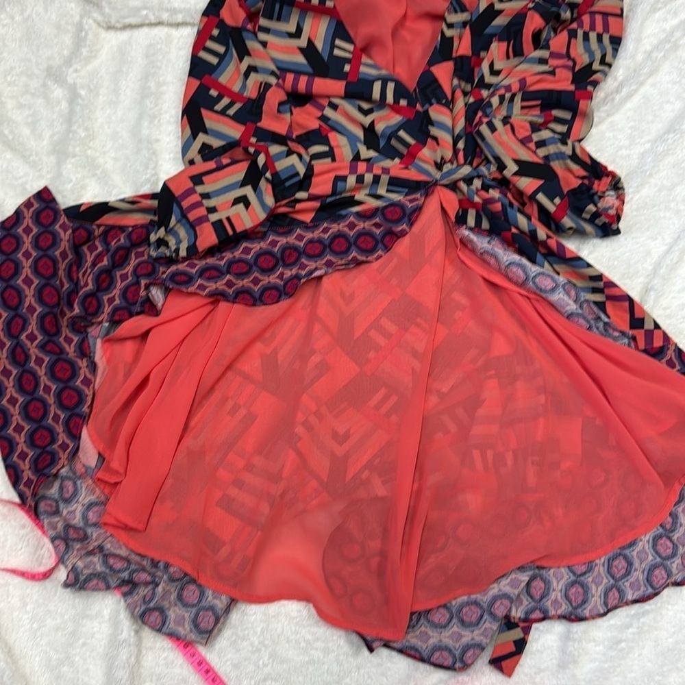 Anthropologie Geometric Multicolor Boho dress - Picture 10 of 11
